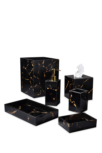 MAL Lotion Pump Taj Obsidian/Gold:CLASSIC MARBLE BLACK:One Size